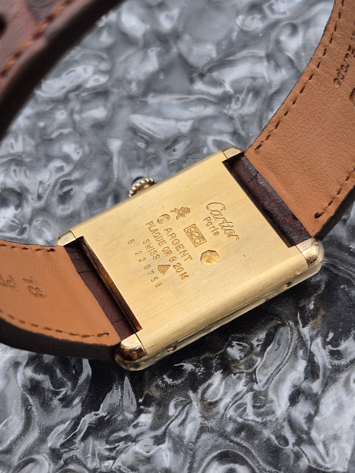 Cartier Must De Tank Lapis Lazuli Dial Mechanical Unisex - MEDIUM Size