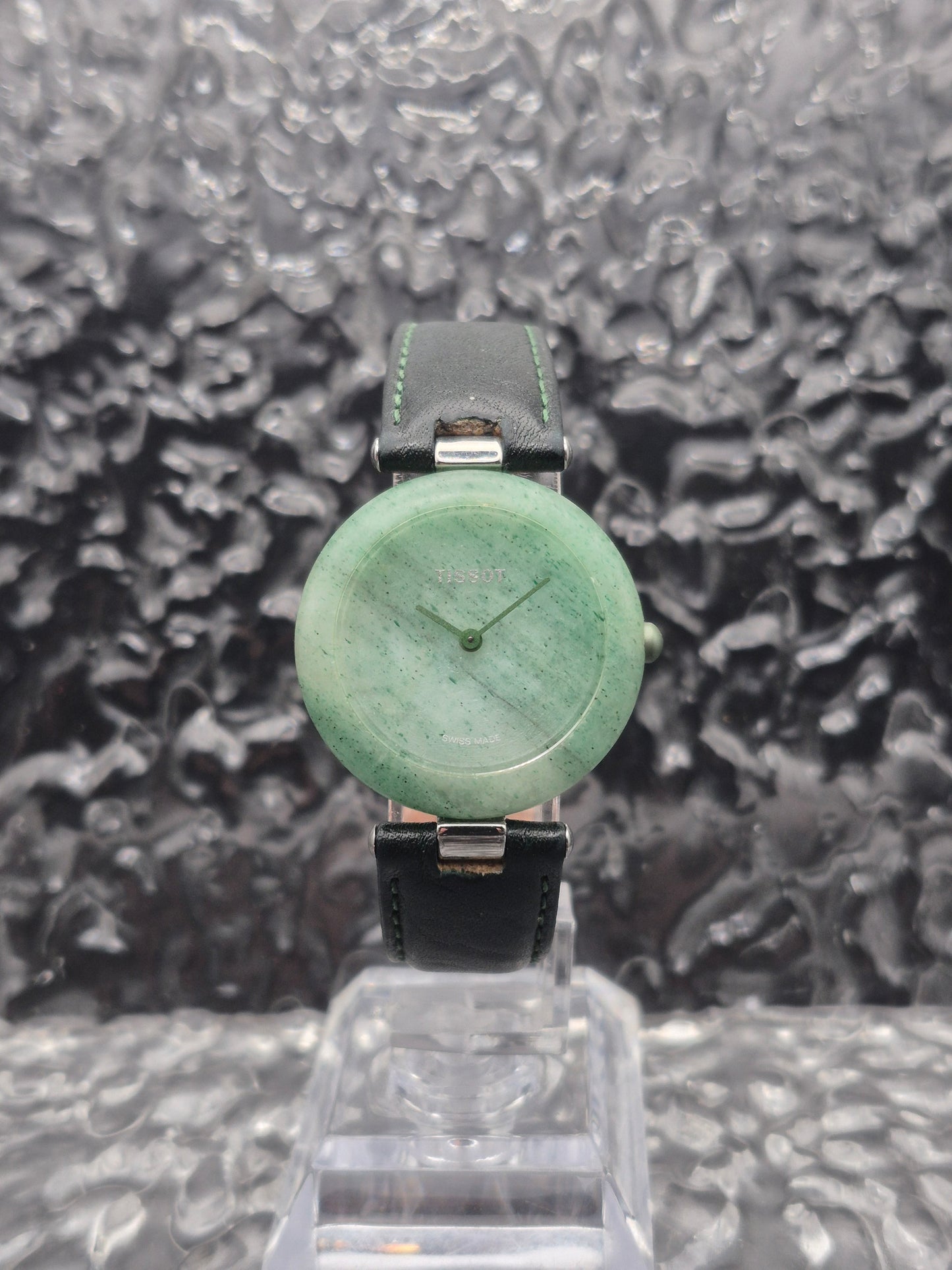 Tissot Rockwatch Ref. R150 Green Stone Unisex Watch With Box