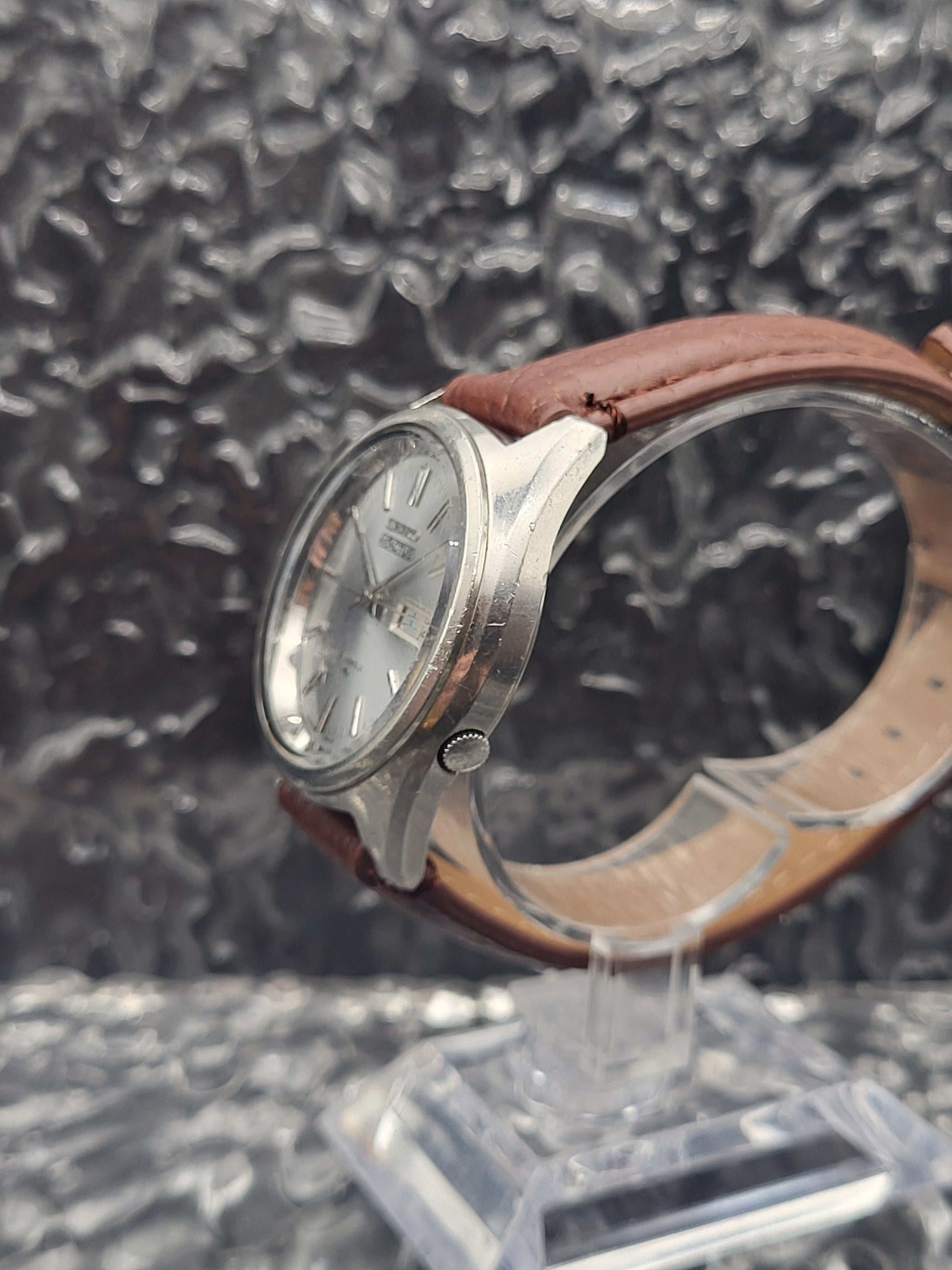 Seiko 5 Actus - Ref. 7019-7060 - Blauwgrijs - Kanji