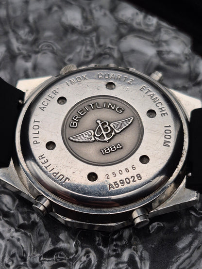 Breitling Jupiter Pilot Ref. A59028 Quartz Panda Dial - With Papers And Bracelet