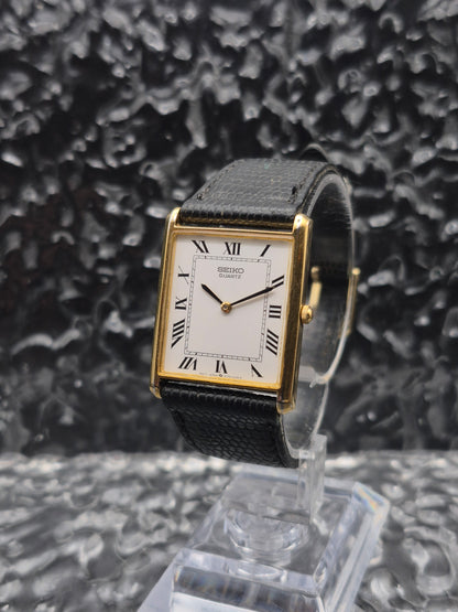 Seiko Tank Roman Numerals Ref. 5Y30-5060 Gold Tone