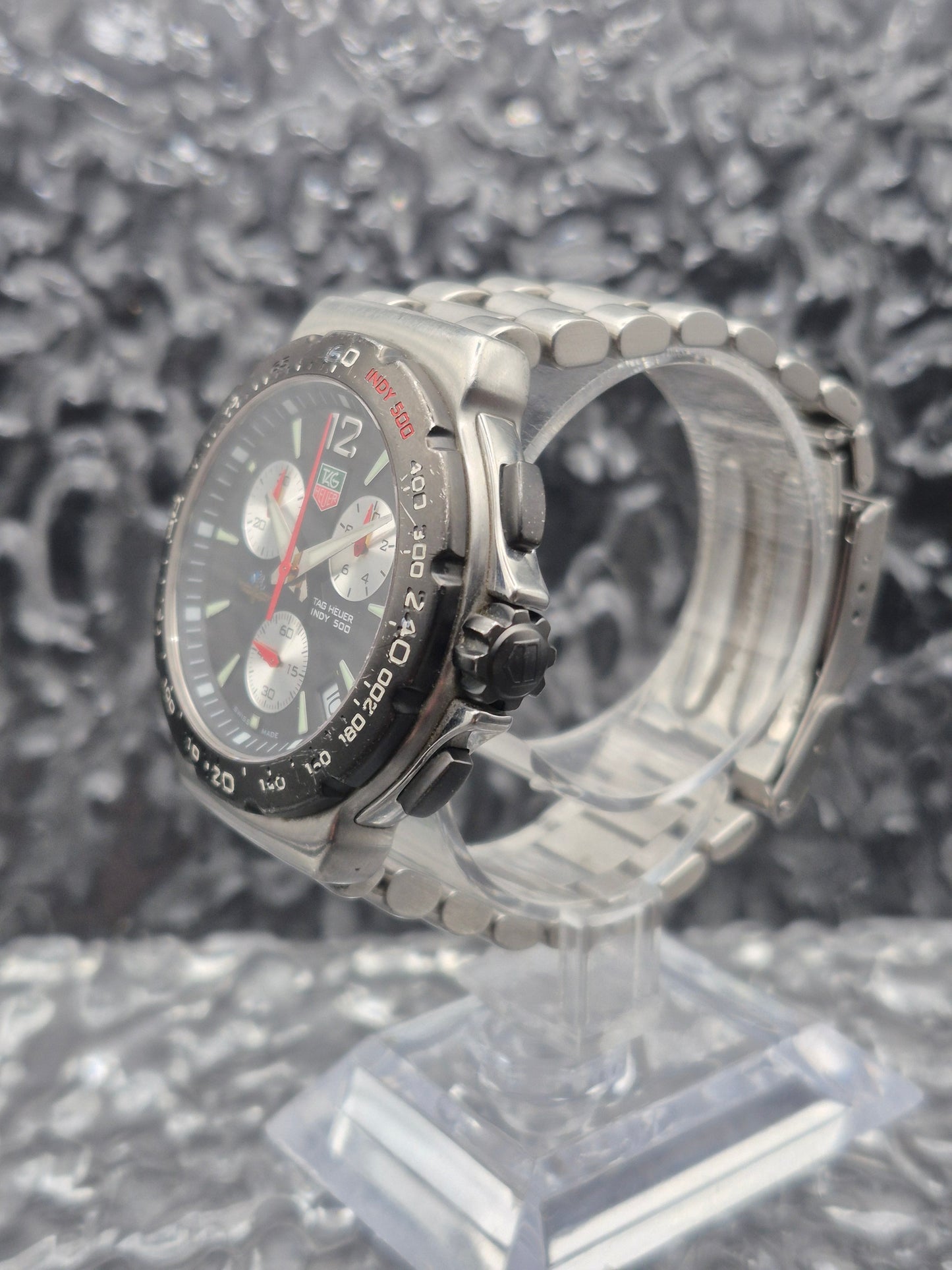 Tag Heuer Indy 500 Chronograph Ref. CAC111A Vintage 42mm Reversed Panda - Red Robin Watches
