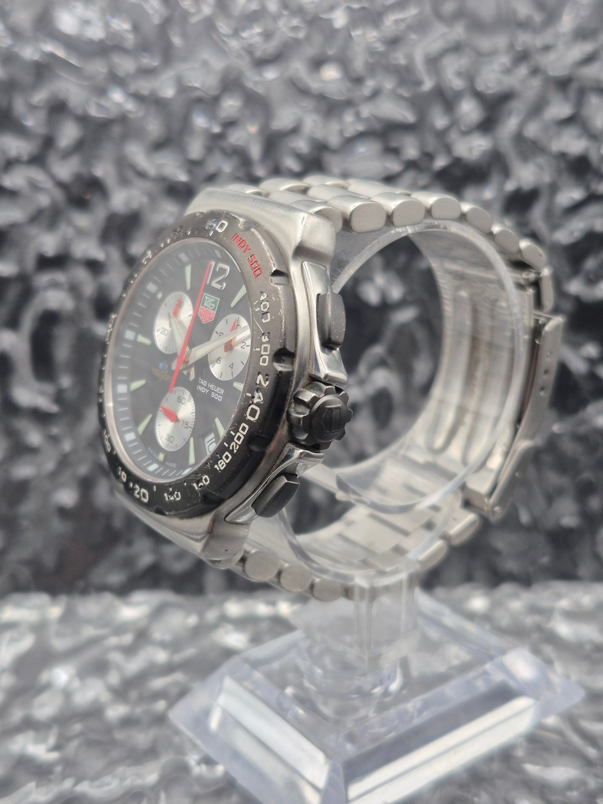 Tag Heuer Indy 500 Chronograph Ref. CAC111A Vintage 42mm Reversed Panda - Red Robin Watches