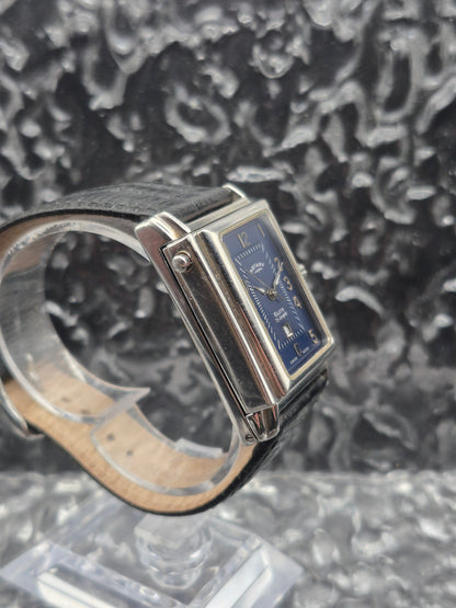 Rotary Elite Reverso Tank Ref. 10729-PO:02191 Automatic Blue Dial
