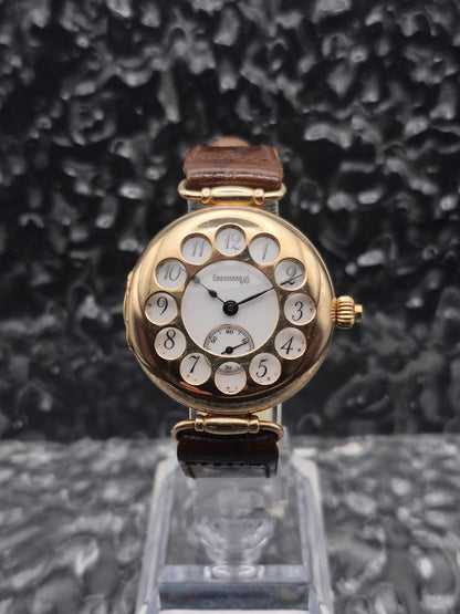 Eberhard & Co. Semi Hunter Solid 14k Yellow Gold Manual Wound Vintage