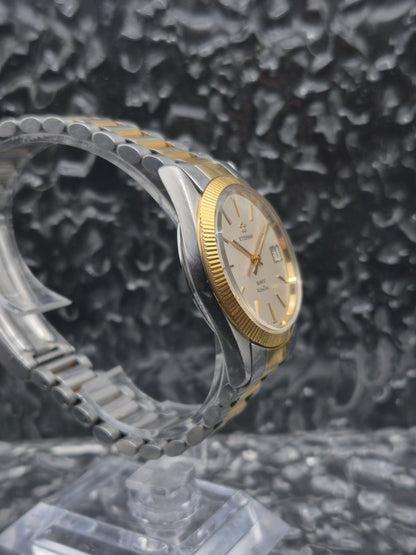Eterna Kontiki Quartz Ref. 738.1523.4 Two Tone Fluted Bezel 37mm
