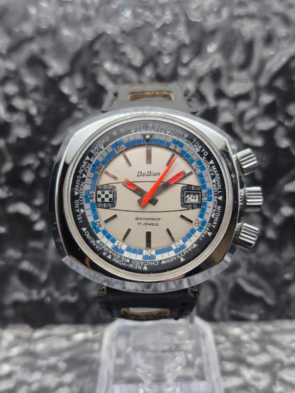 DeDion World Timer Manual Wound Date Rotating Inner Bezel - Red Robin Watches