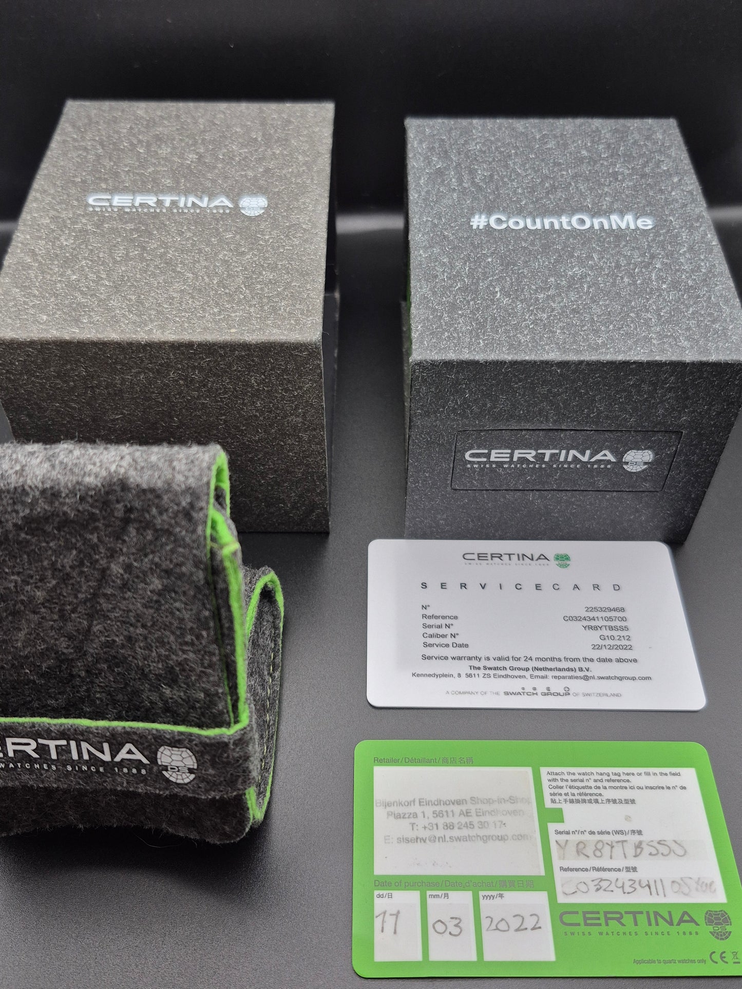 Certina DS Action Chronometer Ref. C032.434.11.057.00 Full Set Quartz Chronograph