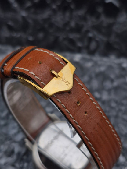 Yves Saint Laurent YSL Men's 37mm Quartz Two Tone Watch Ref. 05-B-02120