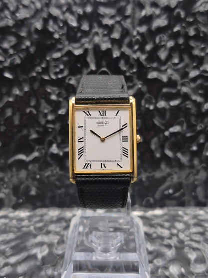 Seiko Tank Roman Numerals Ref. 5Y30-5060 Gold Tone