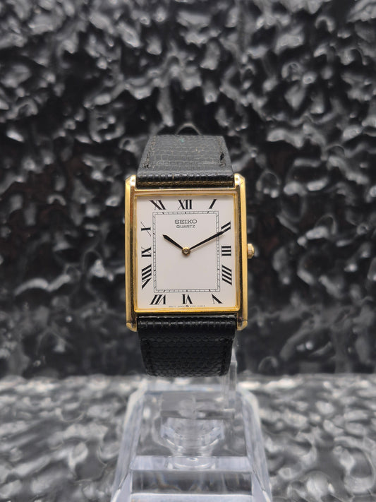 Seiko Tank Roman Numerals Ref. 5Y30-5060 Gold Tone