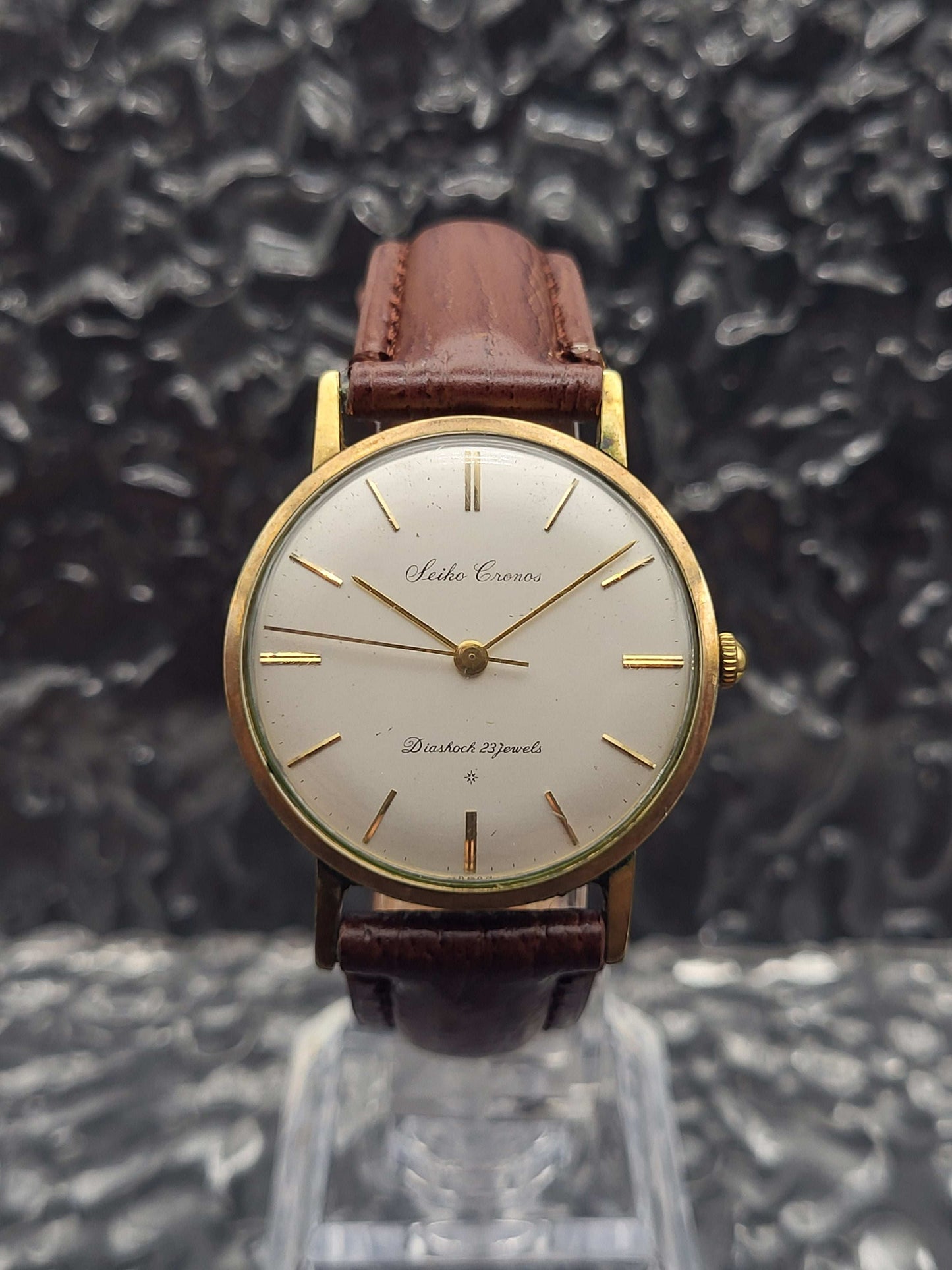 Seiko Cronos - Diashock 23j - Manual - Goudkleurig