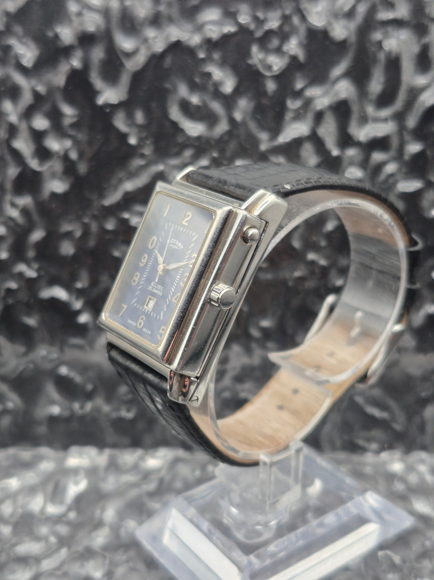 Rotary Elite Reverso Tank Ref. 10729-PO:02191 Automatic Blue Dial