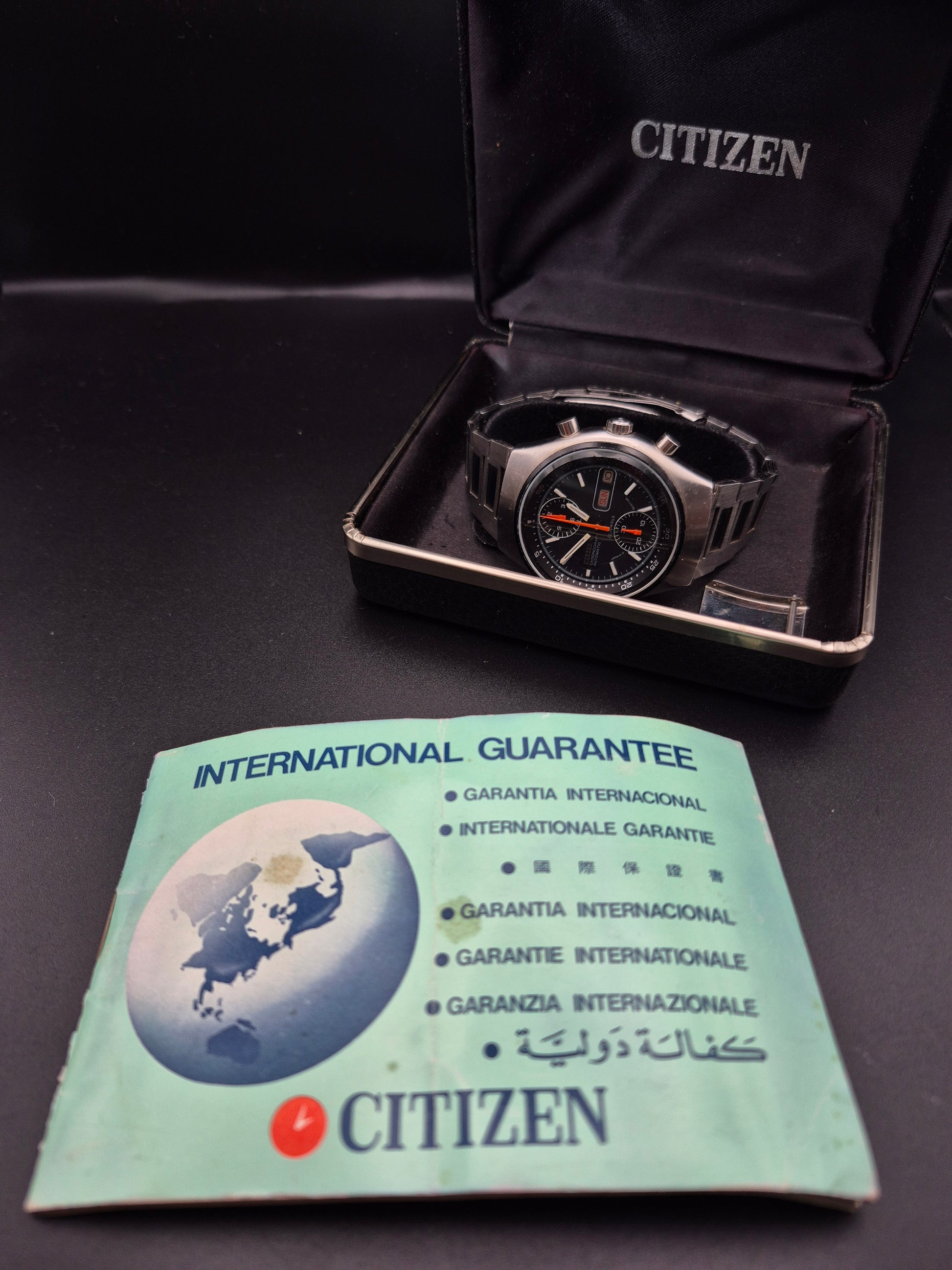 Citizen Flyback 'Spider' Ref. 67-9119 FULL SET - Original Bracelet - Very Rare! - Red Robin Watches