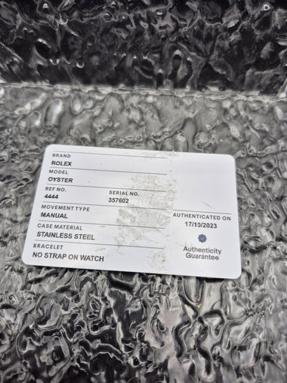 Rolex Oyster Double Signed Tropical Dial Ref. 4444 Manual