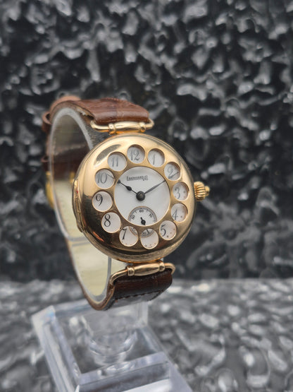 Eberhard & Co. Semi Hunter Solid 14k Yellow Gold Manual Wound Vintage