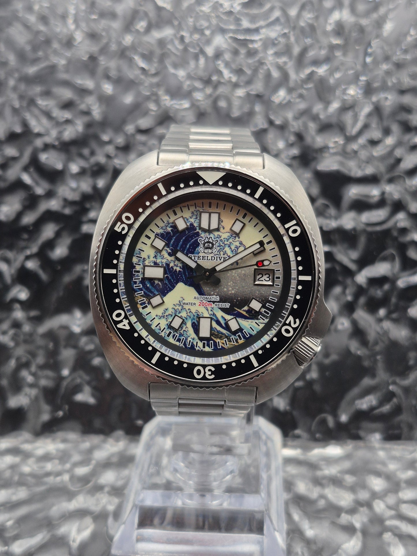 Steeldive Willard 'Kanagawa Wave' Ref. SD1970 Full Set Automatic NH35 Movement