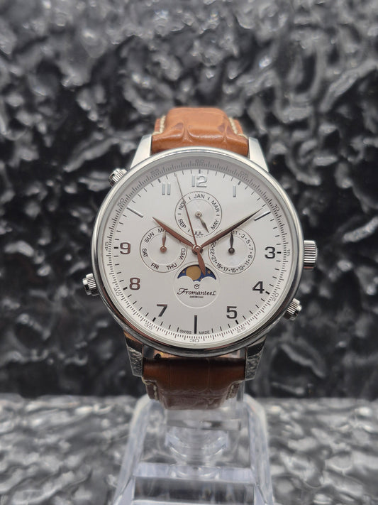 Fromanteel Amsterdam Moonphase Ref. GT-053-1139 Quartz Triple Calendar - Red Robin Watches