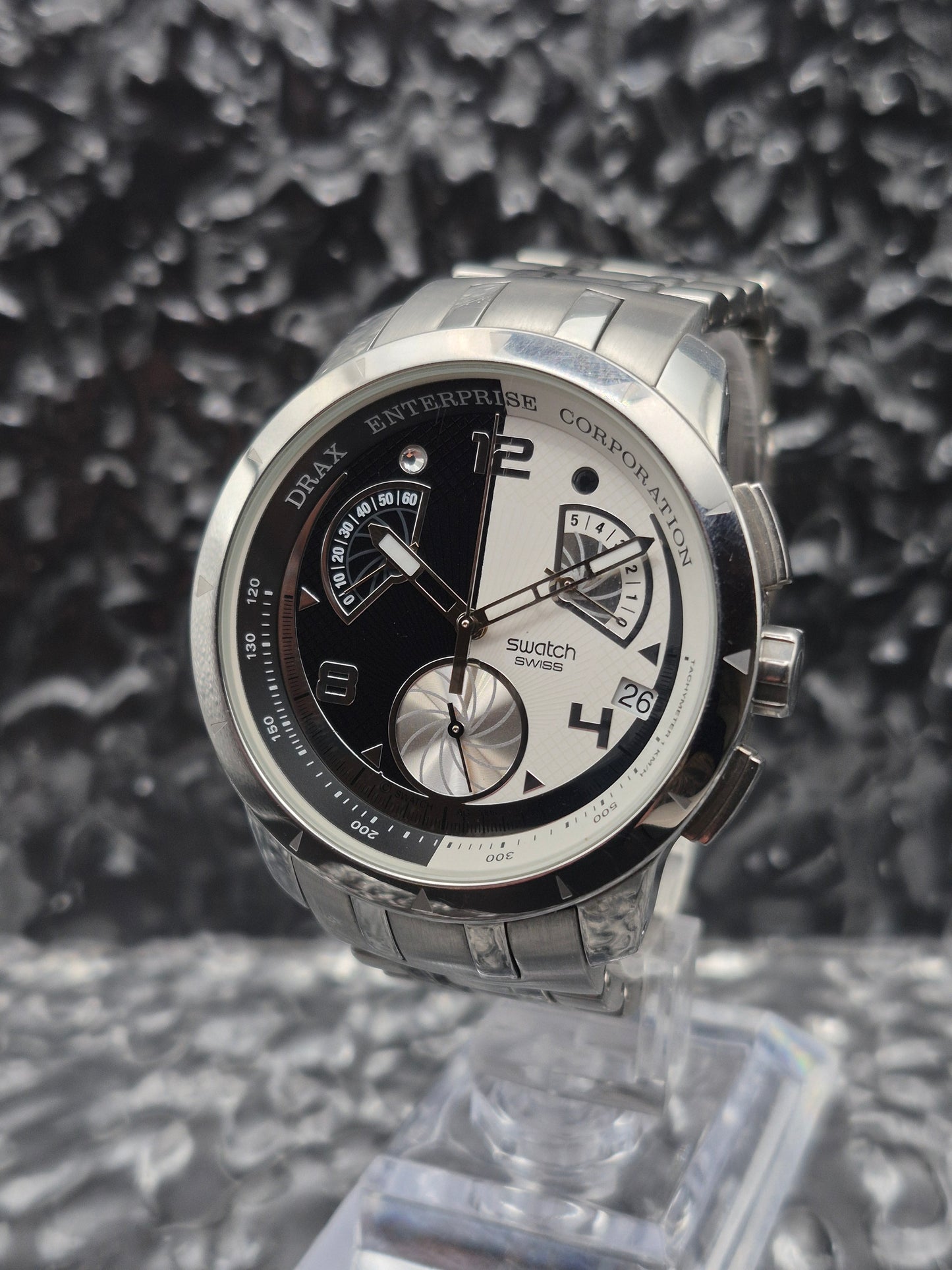 Swatch James Bond Special Hugo Drax Moonraker Ref. YRS410G Chronograph