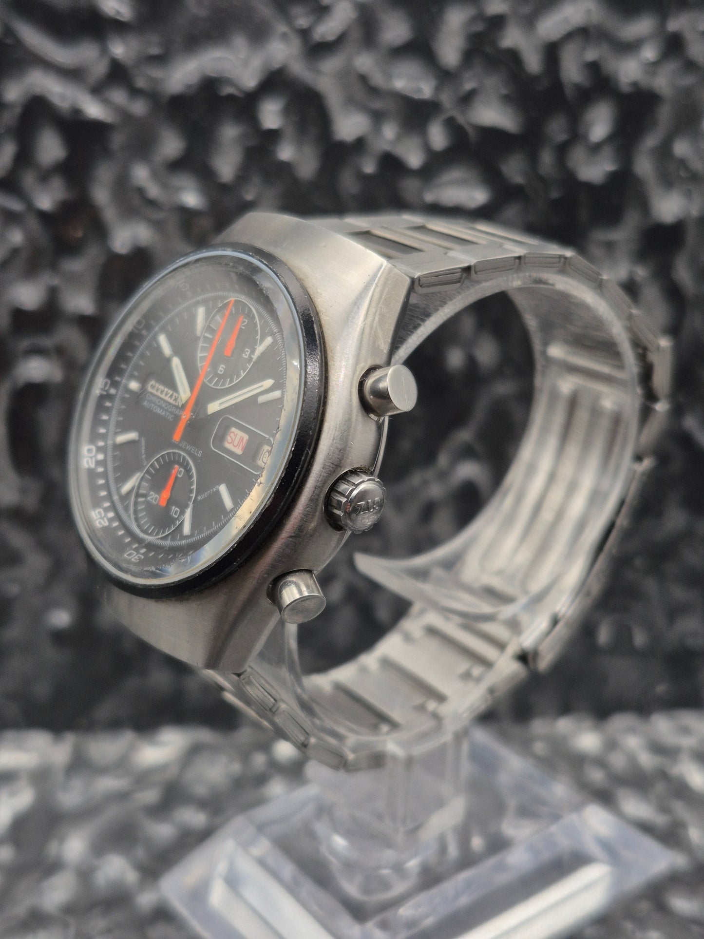 Citizen Flyback 'Spider' Ref. 67-9119 FULL SET - Original Bracelet - Very Rare! - Red Robin Watches