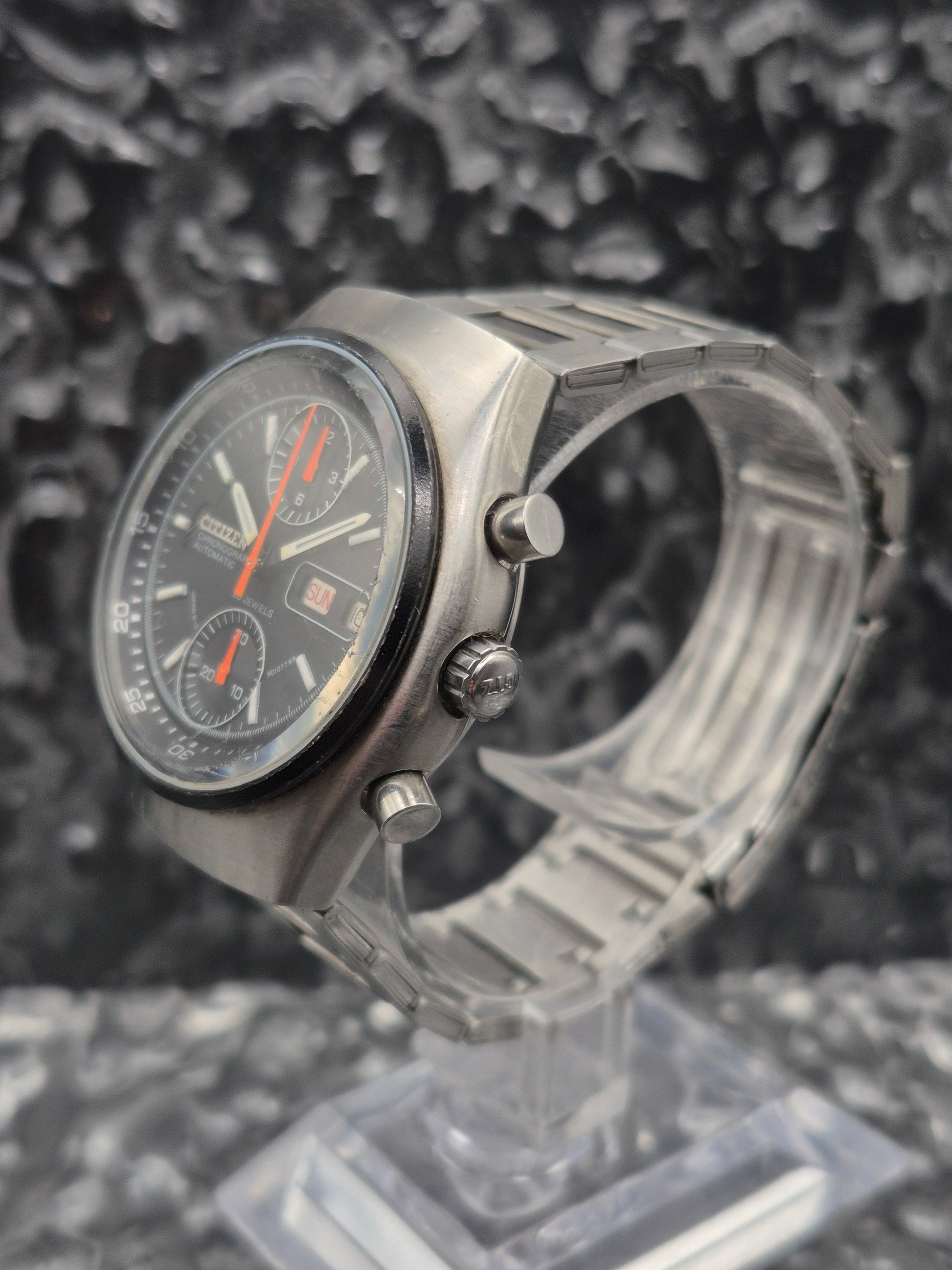 Citizen Flyback 'Spider' Ref. 67-9119 FULL SET - Original Bracelet - Very Rare! - Red Robin Watches