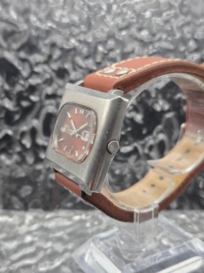 Seiko 5 Automatic Ref. 6119-5401 Orange Dial Vintage TV Case