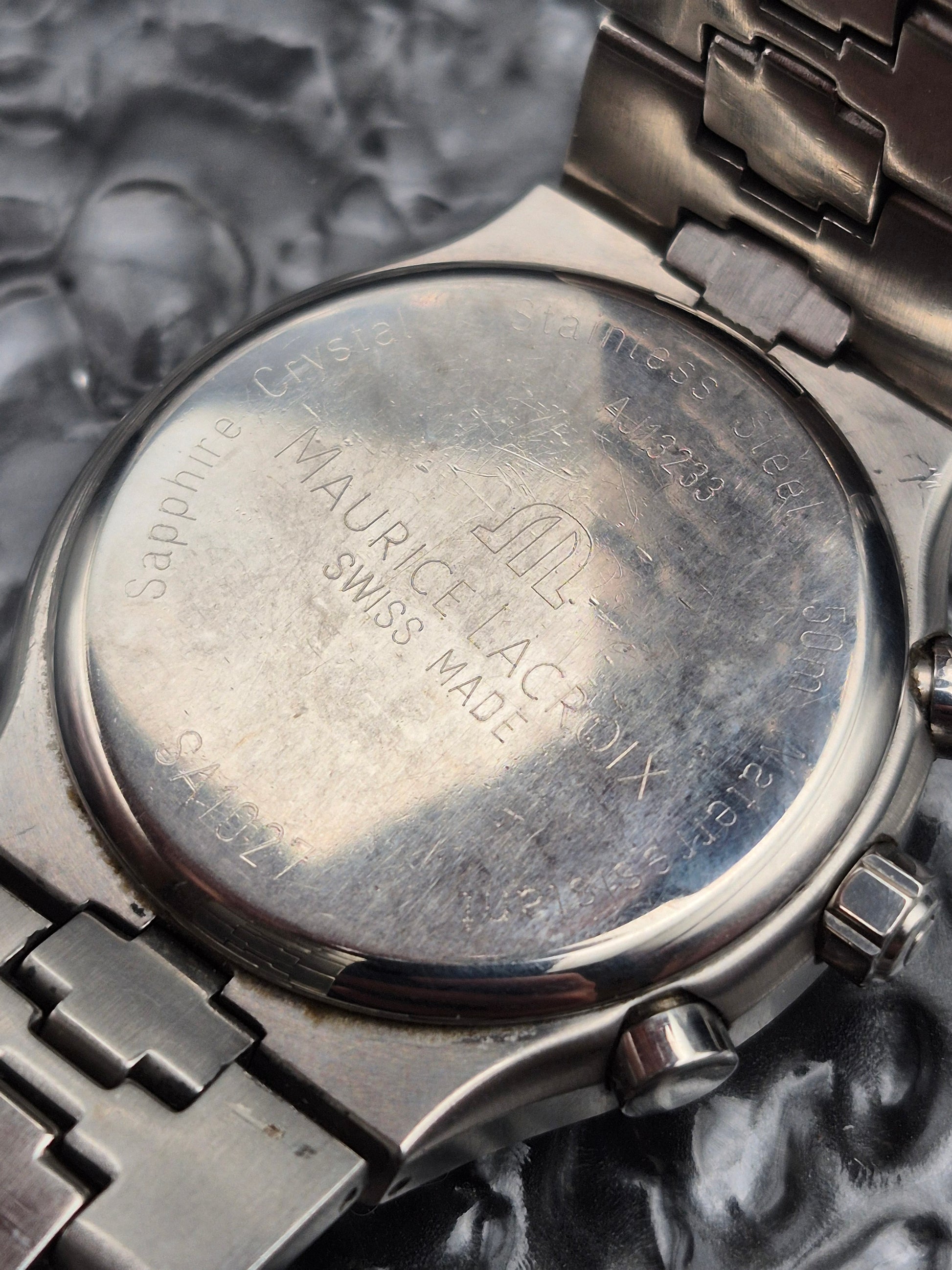 Maurice Lacroix Siras Chronograph Ref. SA1027 Black Dial Quartz - Red Robin Watches