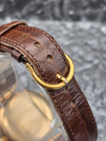 Eberhard & Co. Semi Hunter Solid 14k Yellow Gold Manual Wound Vintage