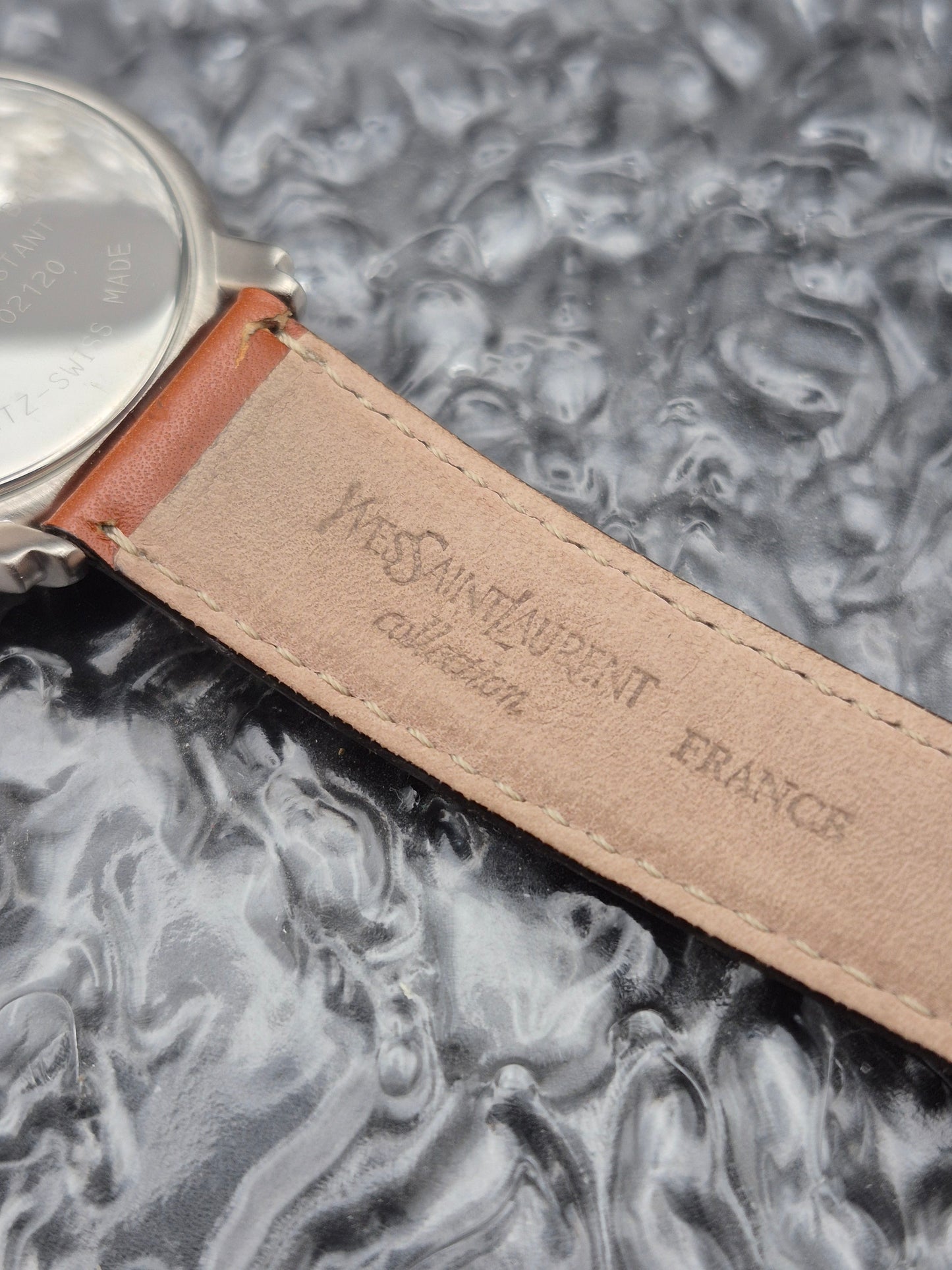 Yves Saint Laurent YSL Men's 37mm Quartz Two Tone Watch Ref. 05-B-02120