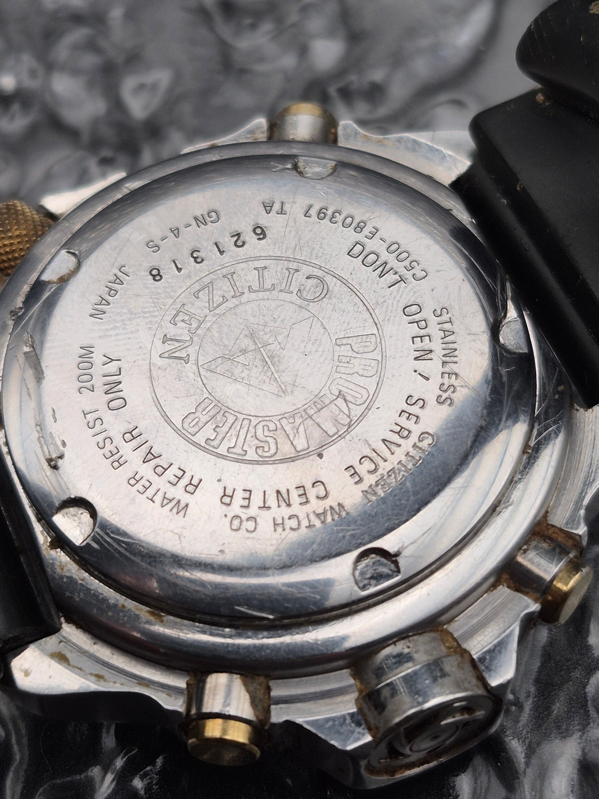 Citizen Promaster Diver Ref. C500-E80397 White Dial Ana-Digi Chronograph - Red Robin Watches