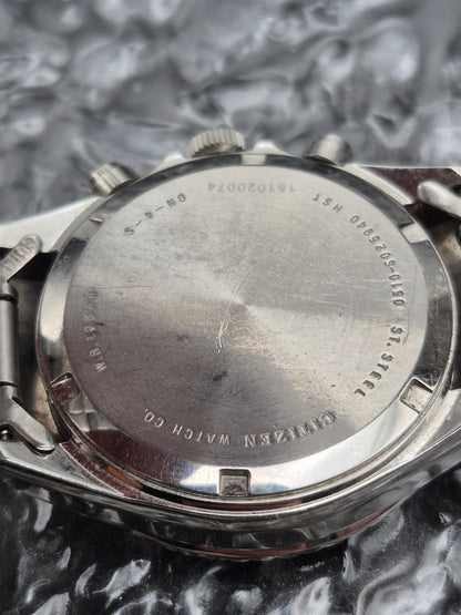 Citizen Quartz Chronograph Submariner Ref. AN3300-52E Diver Style