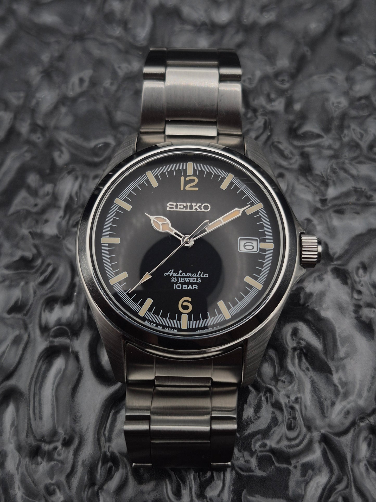 Seiko x TiCTAC Limited Edition Ref. SZSB006 - 4R35-02R0 Full Set Black Dial