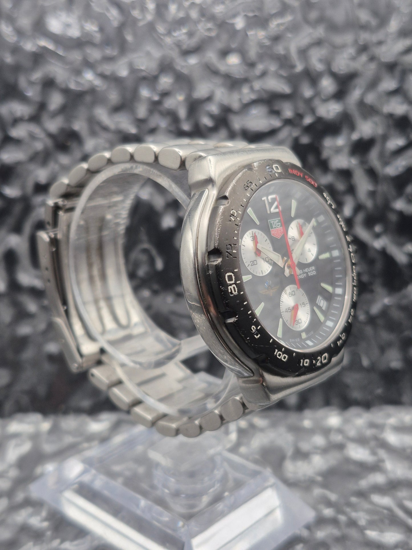 Tag Heuer Indy 500 Chronograph Ref. CAC111A Vintage 42mm Reversed Panda - Red Robin Watches