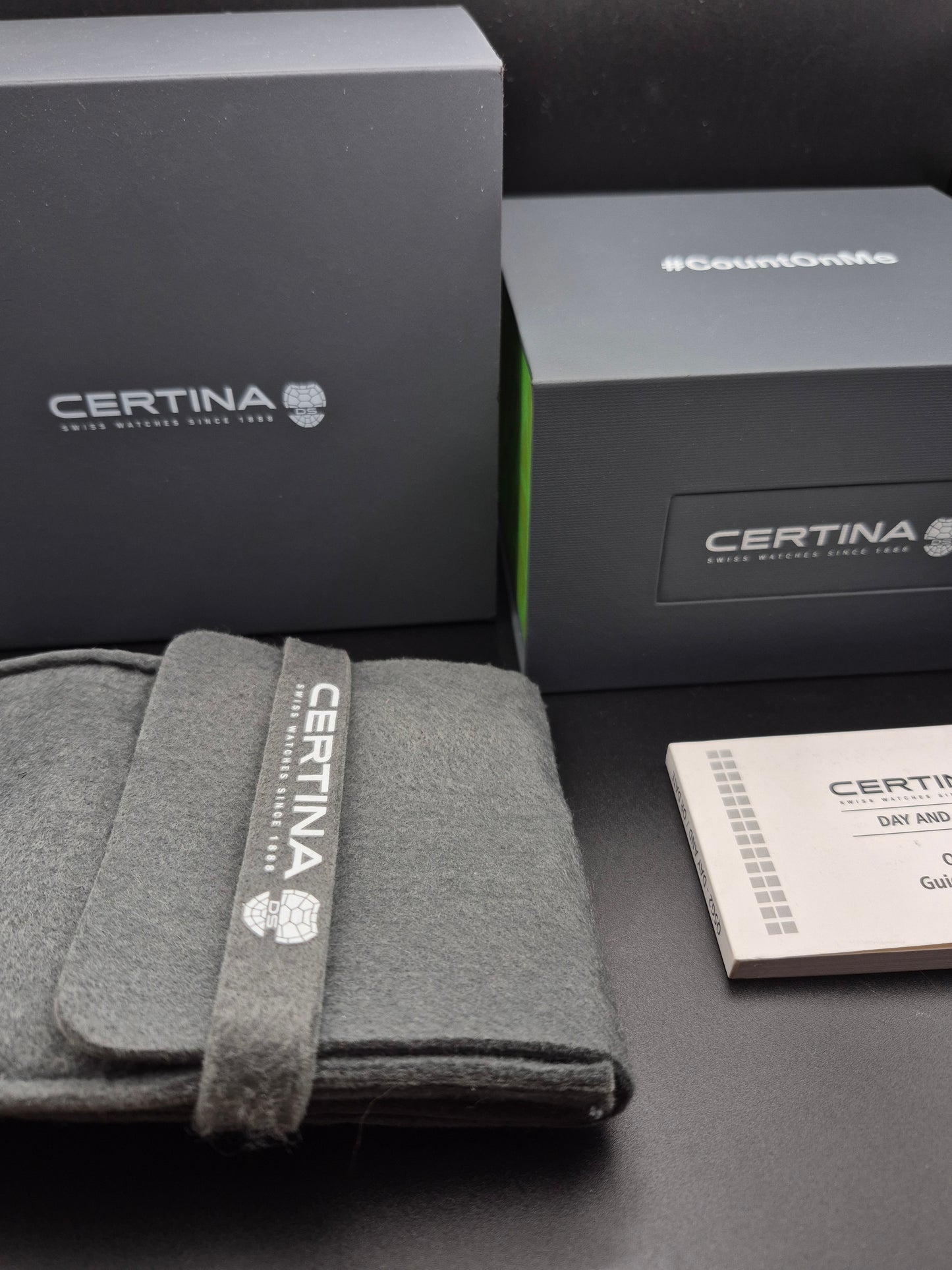 Certina DS-X GMT Ref. C047452A Full Set Quartz Green Bezel - As New! - Red Robin Watches